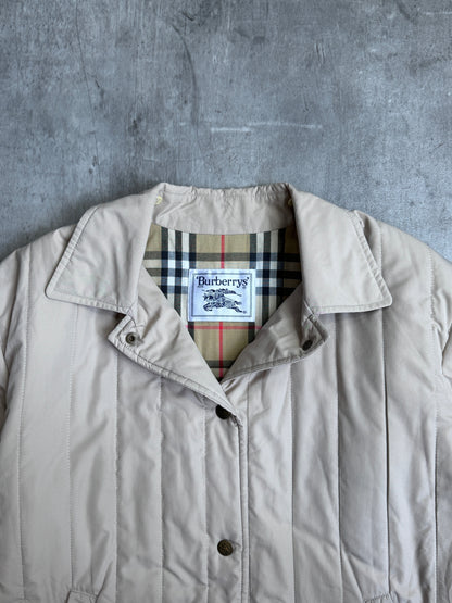 Burberry Beige Padded Parka Jacket