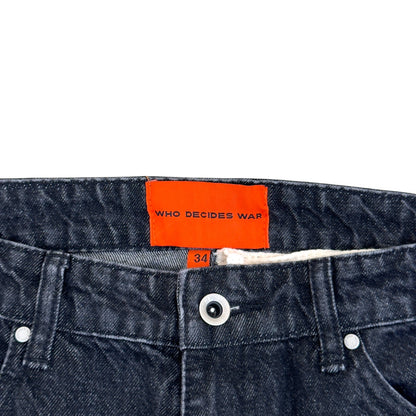 WHO DECIDES WAR PATCHWORK JEANS BLACK L | Large, Black