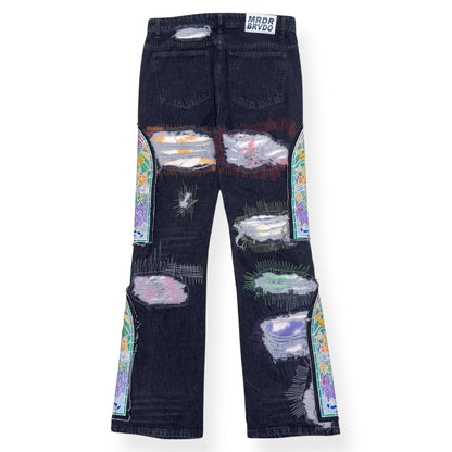 WHO DECIDES WAR PATCHWORK JEANS BLACK L | Large, Black