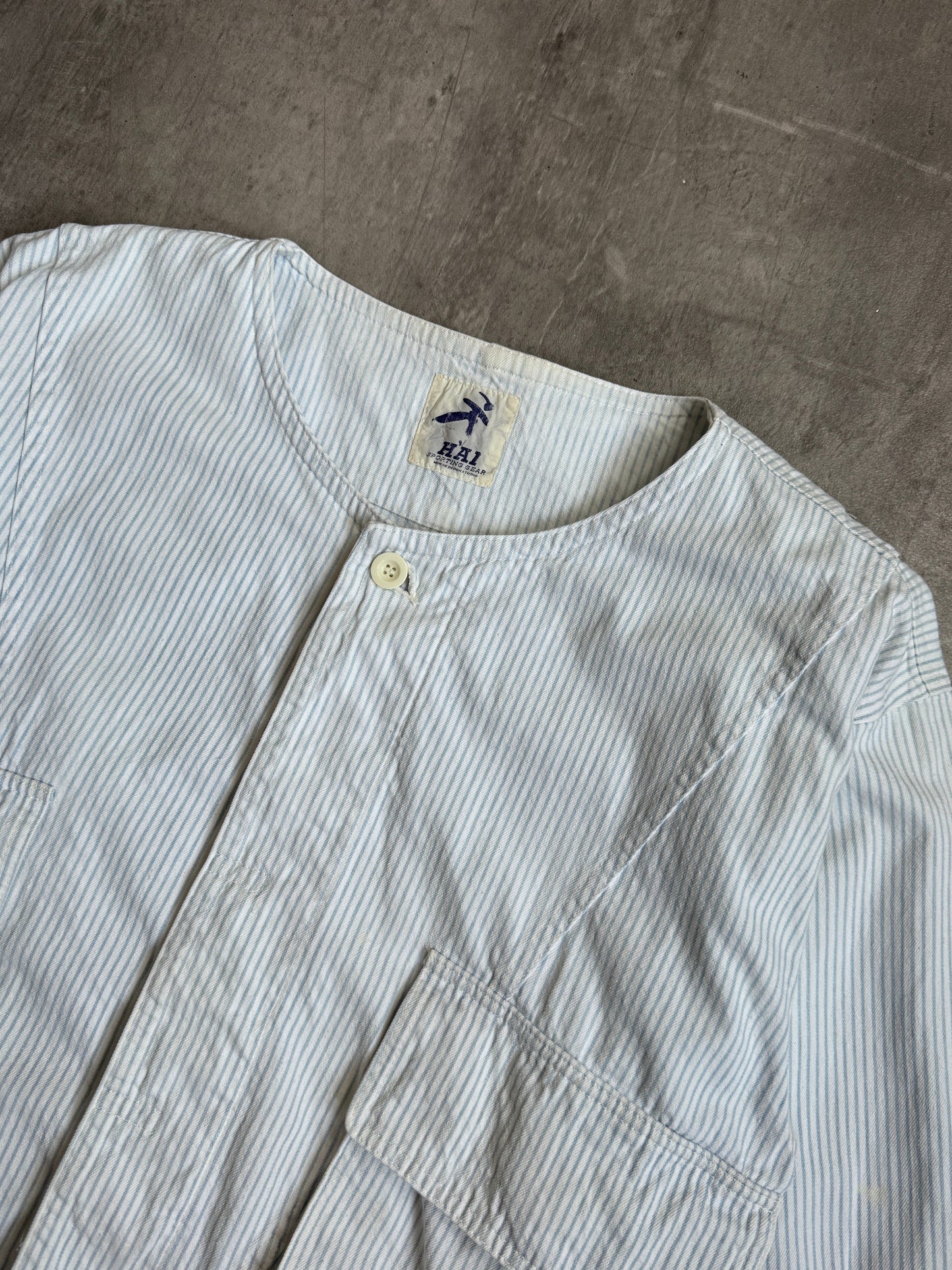 Hai Sporting Gear Two Tone Stripe Cropped Cotton Bomber