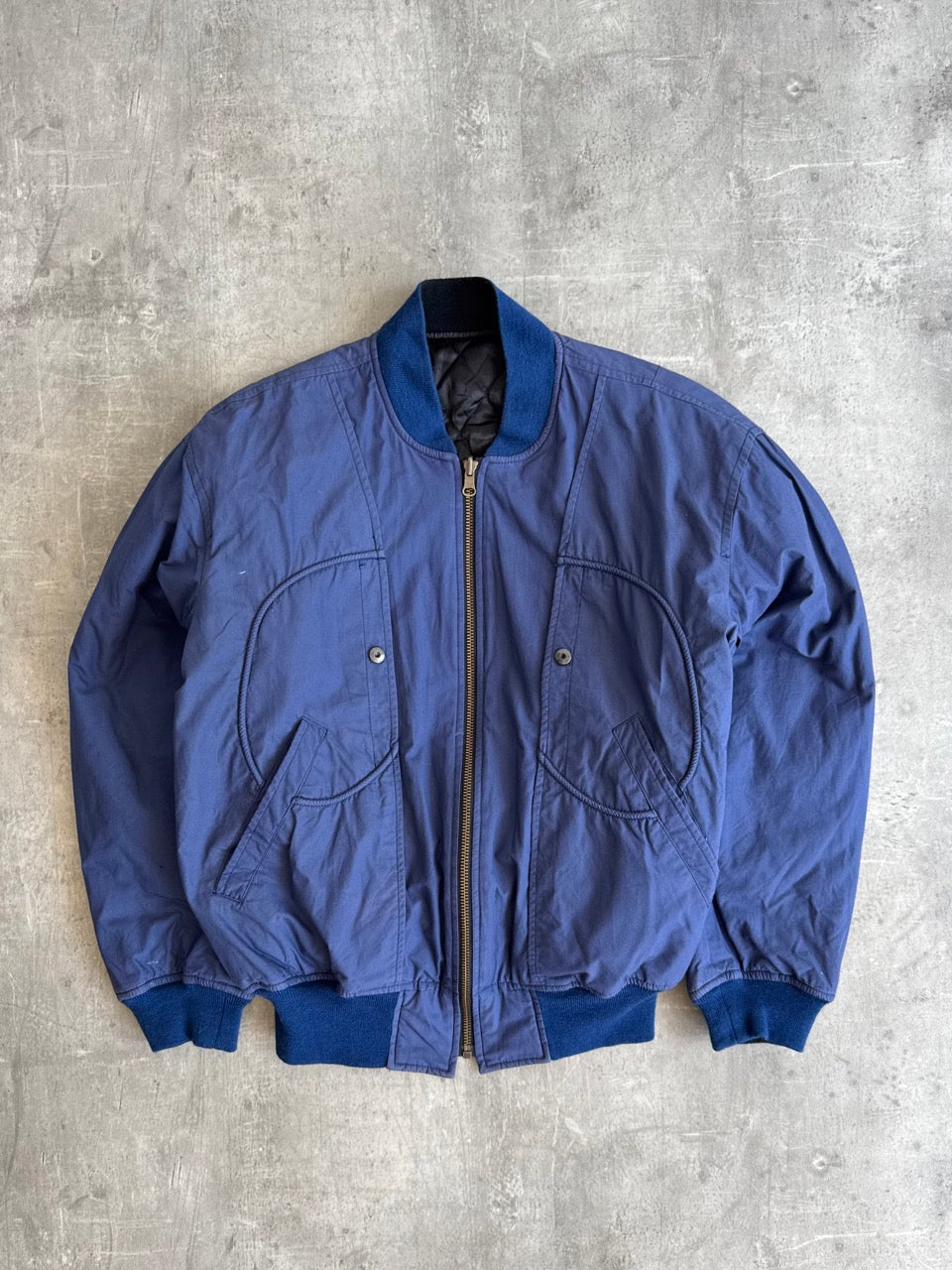 1980s Abahouse Reversible Utility Bomber Jacket