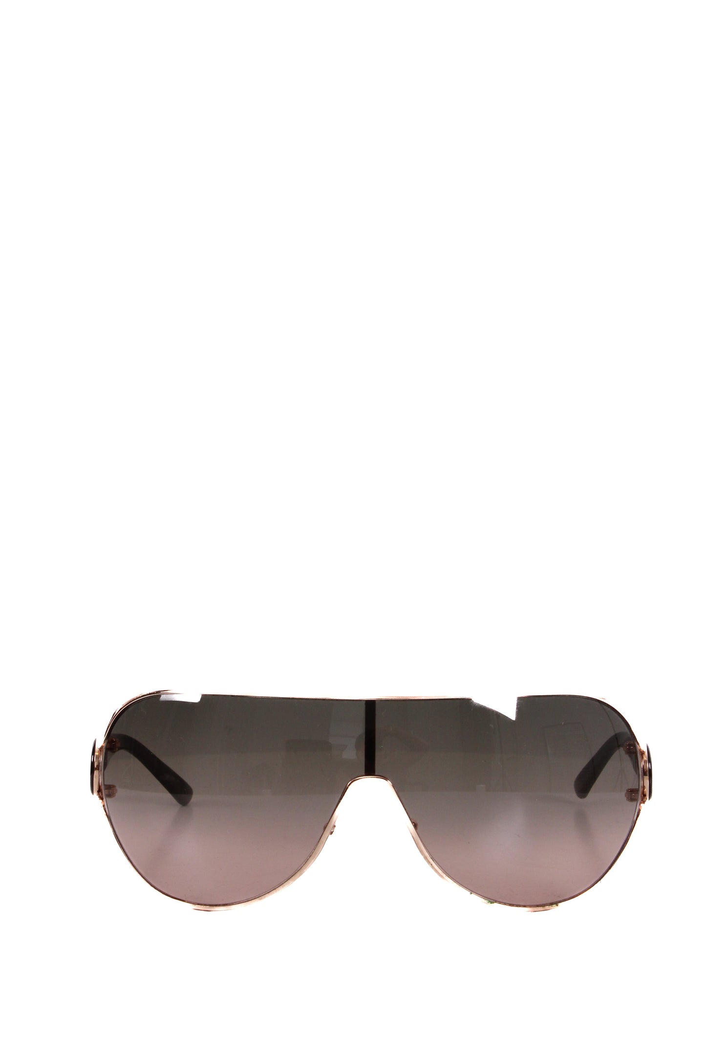 Marc Jacobs Ombre Tint Wrap Sunglasses Gold Colour/ Grey | O/S, Gold
