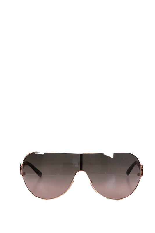 Marc Jacobs Ombre Tint Wrap Sunglasses Gold Colour/ Grey | O/S, Gold