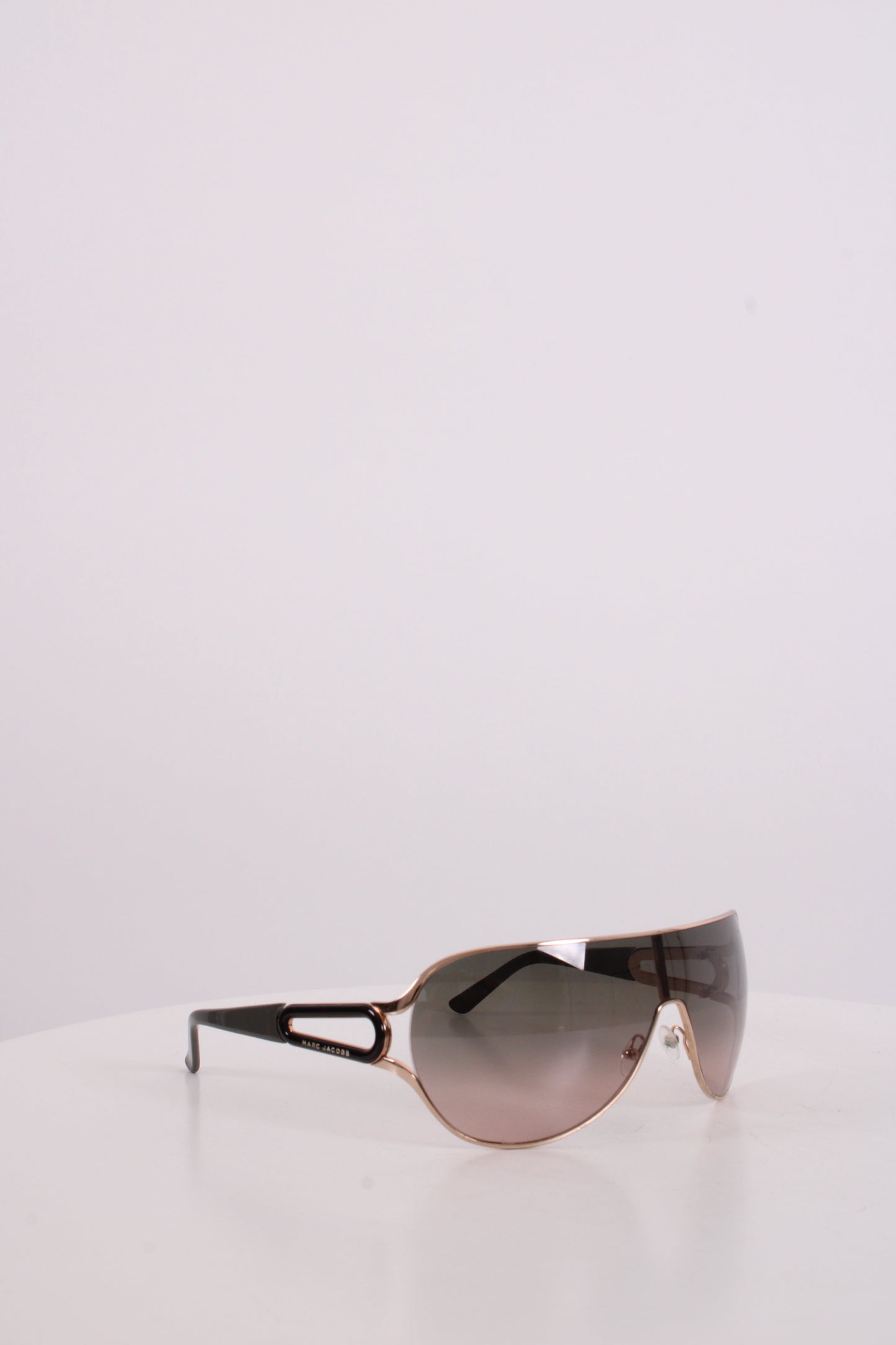 Marc Jacobs Ombre Tint Wrap Sunglasses Gold Colour/ Grey | O/S, Gold