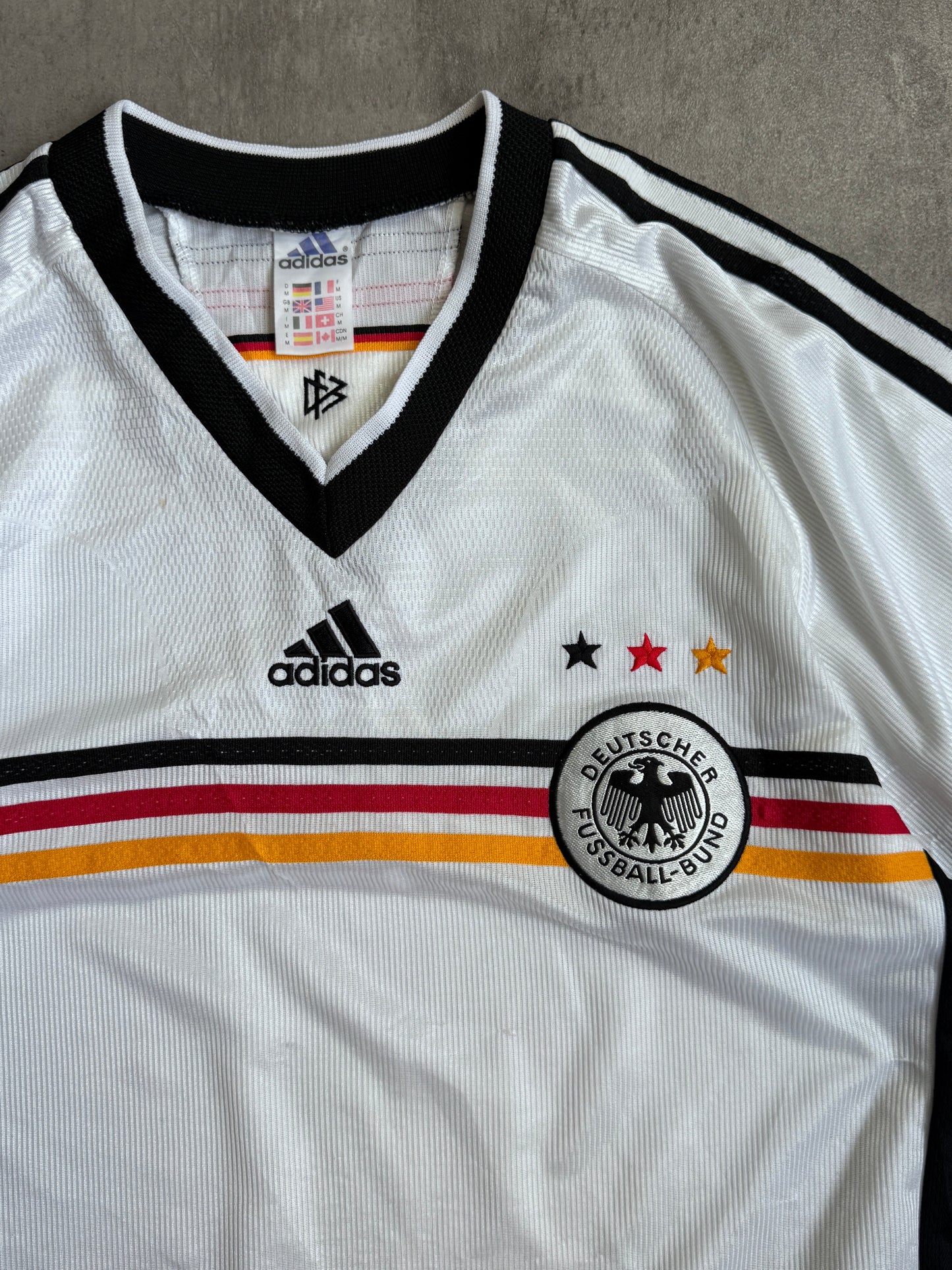 1998 Germany Home Adidas Football Shirt