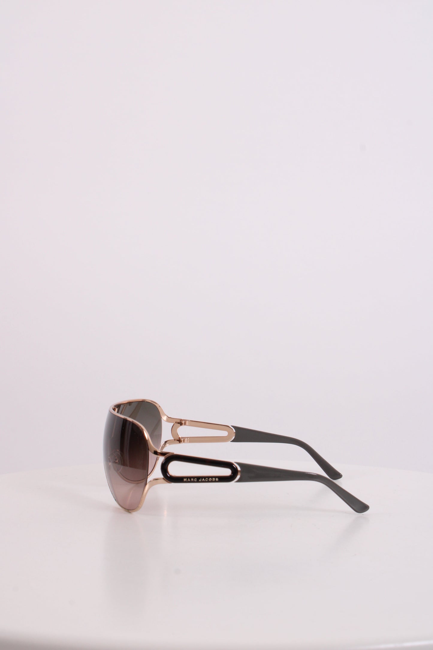 Marc Jacobs Ombre Tint Wrap Sunglasses Gold Colour/ Grey | O/S, Gold