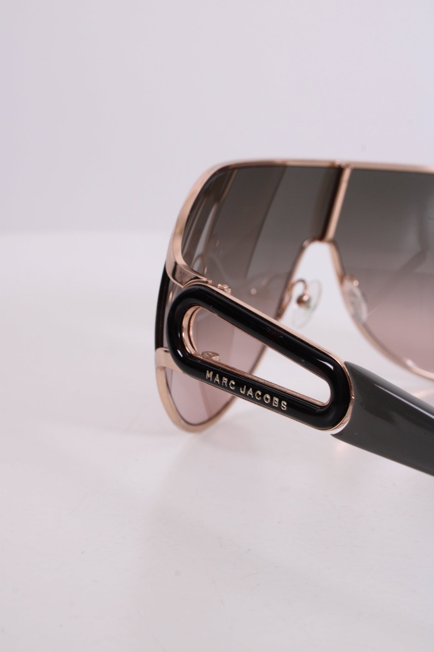 Marc Jacobs Ombre Tint Wrap Sunglasses Gold Colour/ Grey | O/S, Gold