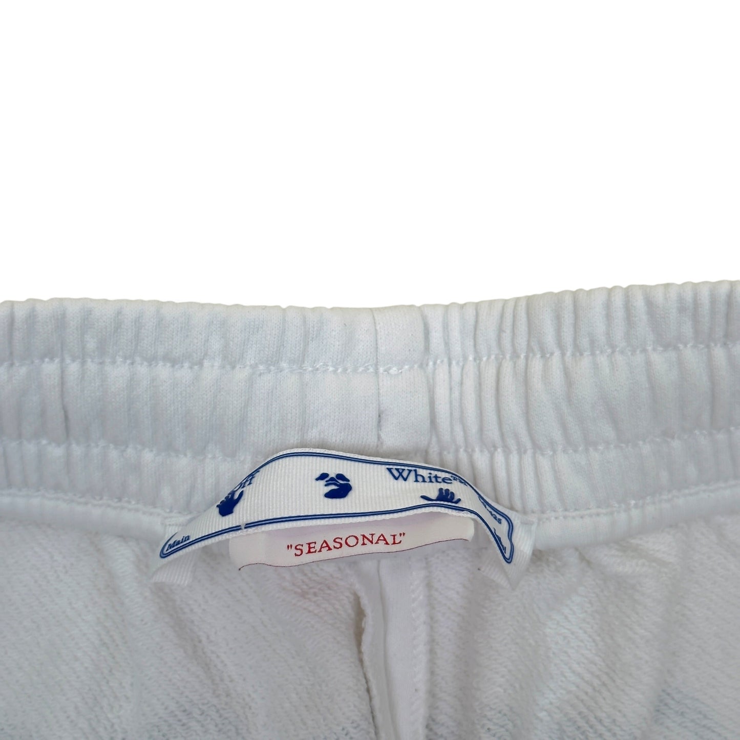 OFF-WHITE LOGO SWEAT SHORTS WHITE L | Large, White