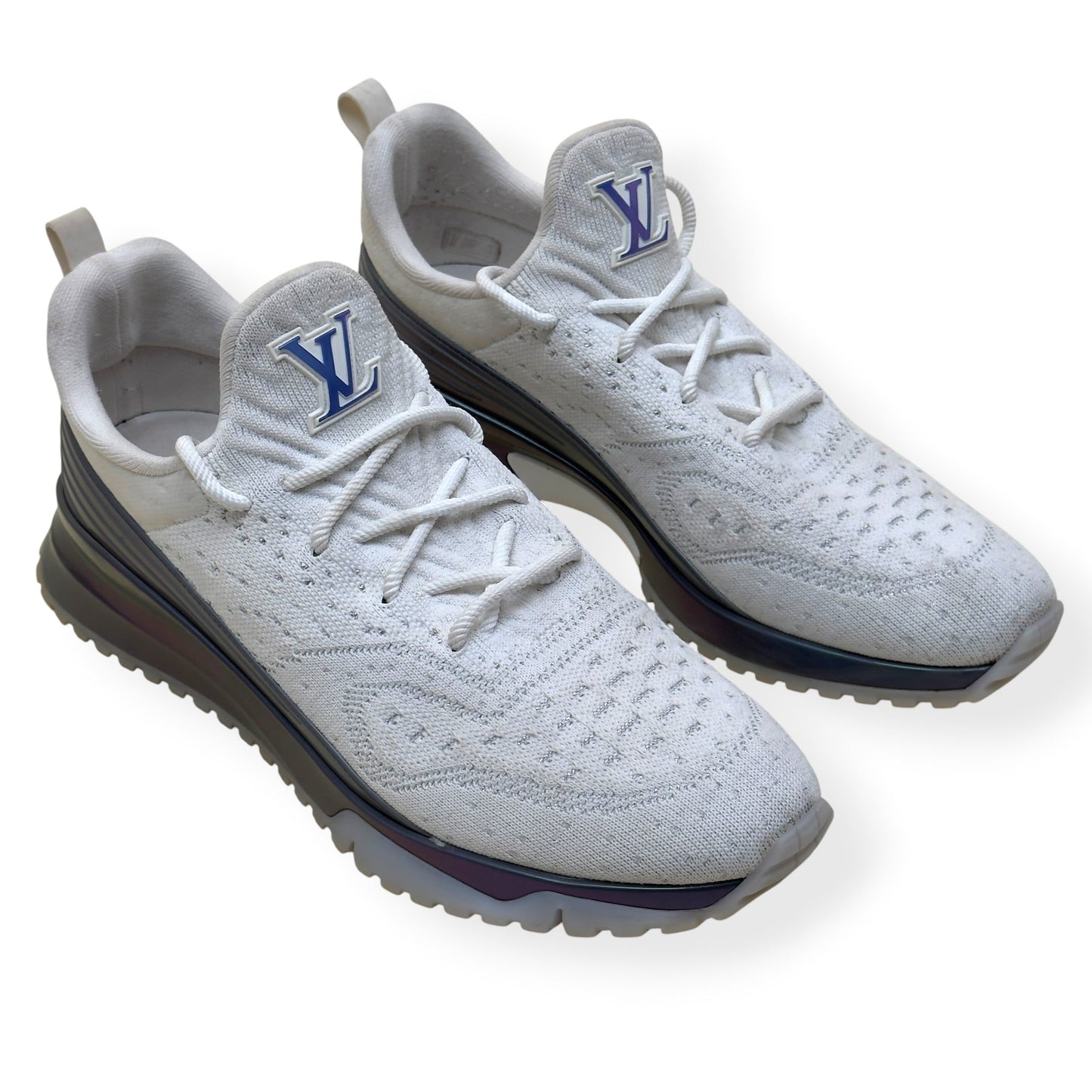 LOUIS VUITTON VNR SNEAKER WHITE / METALLIC UK11 | UK 11, White