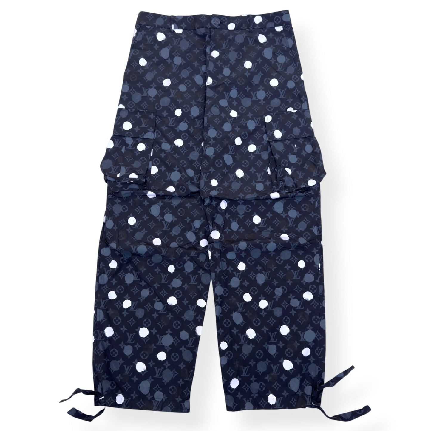 LOUIS VUITTON YAYOI KUSAMA CARGO TROUSERS BLACK L | Large, Black