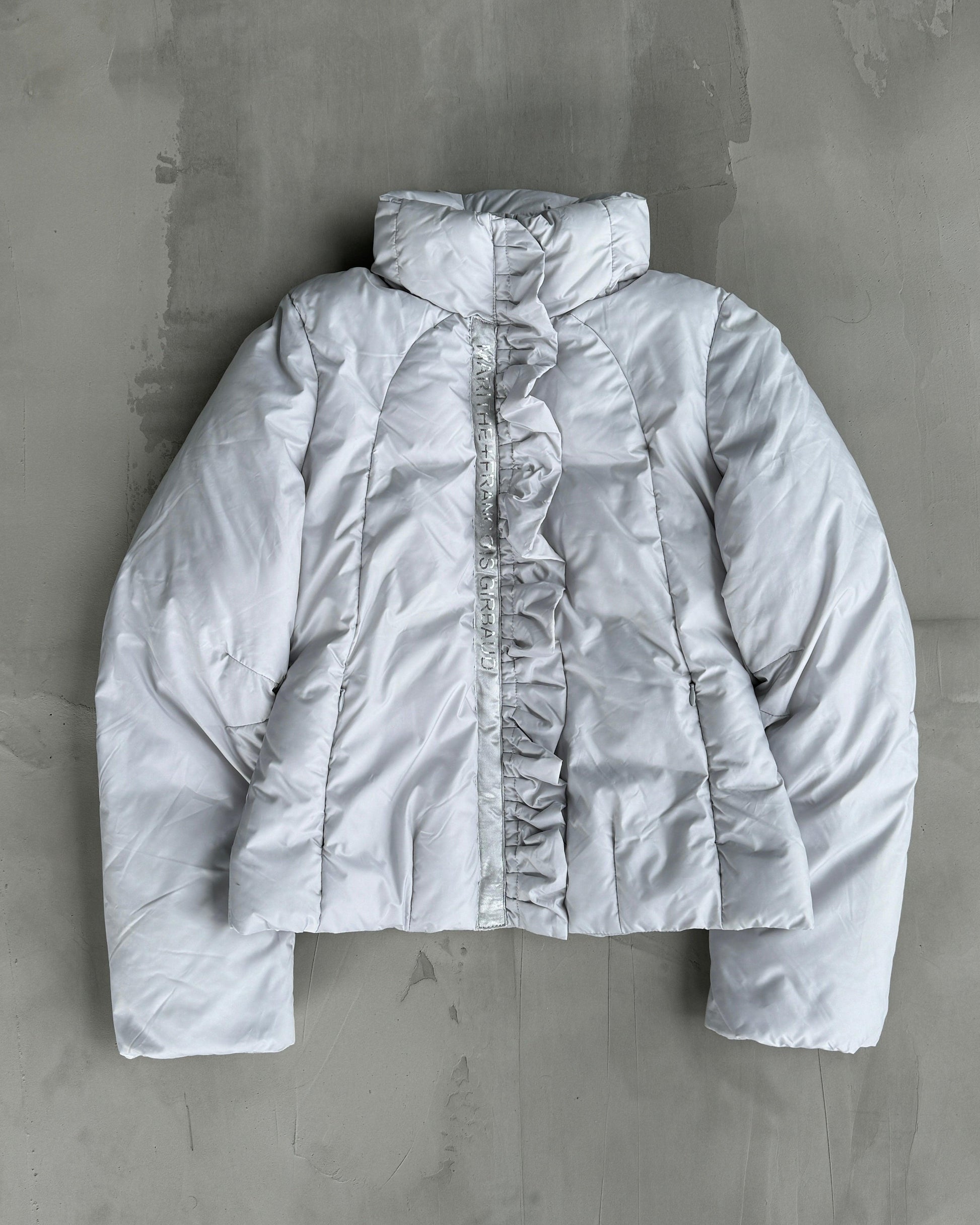 MARITHE FRANCOIS GIRBAUD MFG SILVER PUFFER JACKET - S - Known Source