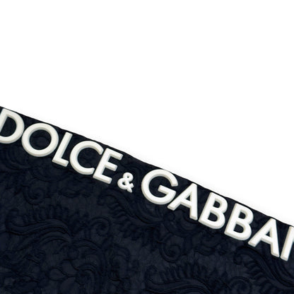 DOLCE GABBANA LOGO TRACK PANTS BLACK 52 / L | Large, Black
