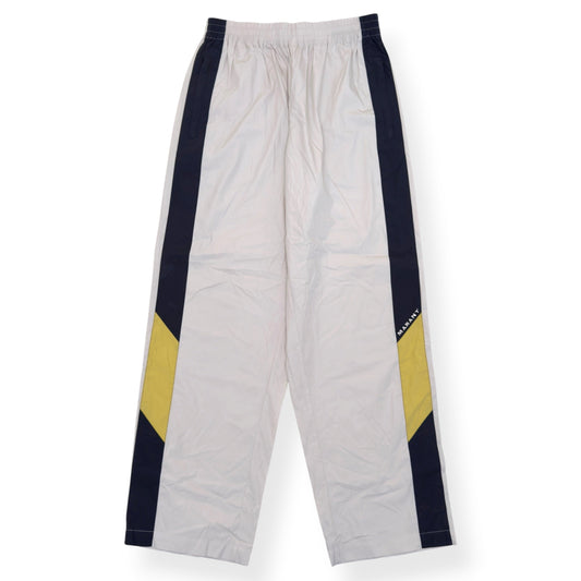 ISABEL MARANT COLOUR BLOCK TRACK TROUSERS ECRU L | Large, Ecru, Navy, Yellow
