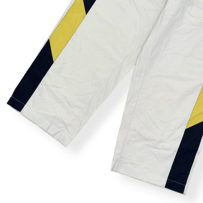 ISABEL MARANT COLOUR BLOCK TRACK TROUSERS ECRU L | Large, Ecru, Navy, Yellow