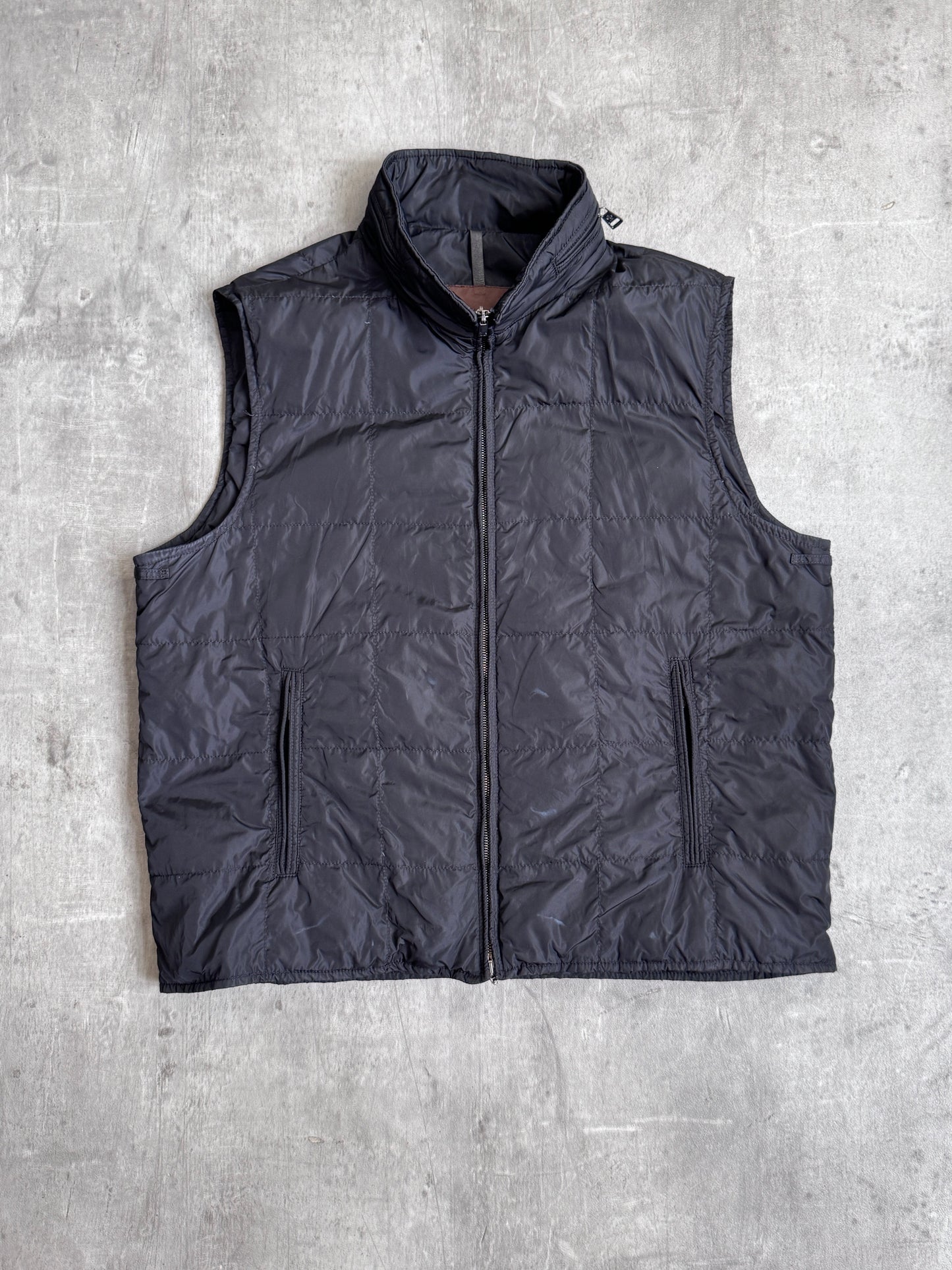 Moncler Black Hooded Puffer Gilet