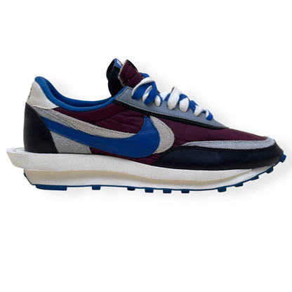 NIKE X SACAI X UNDERCOVER LDWAFFLE SNEAKER ‘NIGHT MAROON TEAM ROYAL’ UK10 | UK 10, Night Maroon, Team Royal, White