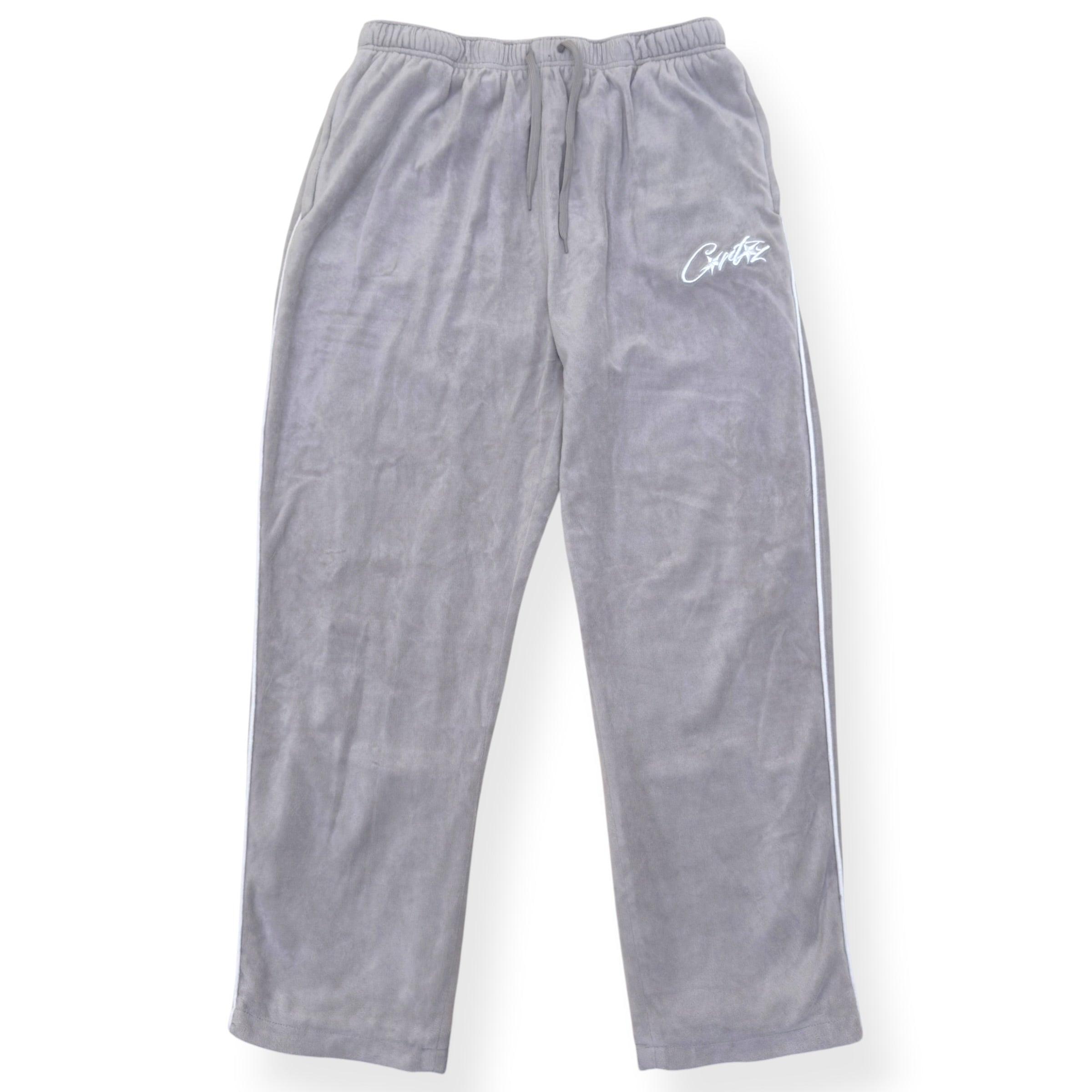 CORTEIZ VELOUR TRACKSUIT BOTTOMS GREY XL | XL, Grey – Known Source
