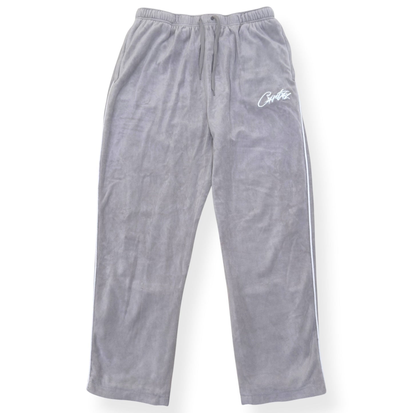 CORTEIZ VELOUR TRACKSUIT BOTTOMS GREY XL | XL, Grey