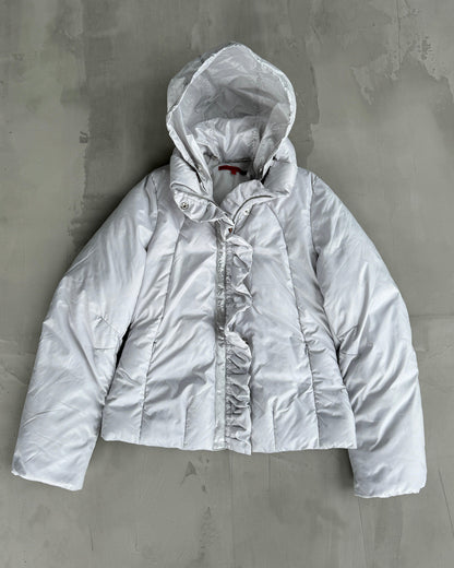 MARITHE FRANCOIS GIRBAUD MFG SILVER PUFFER JACKET - S - Known Source