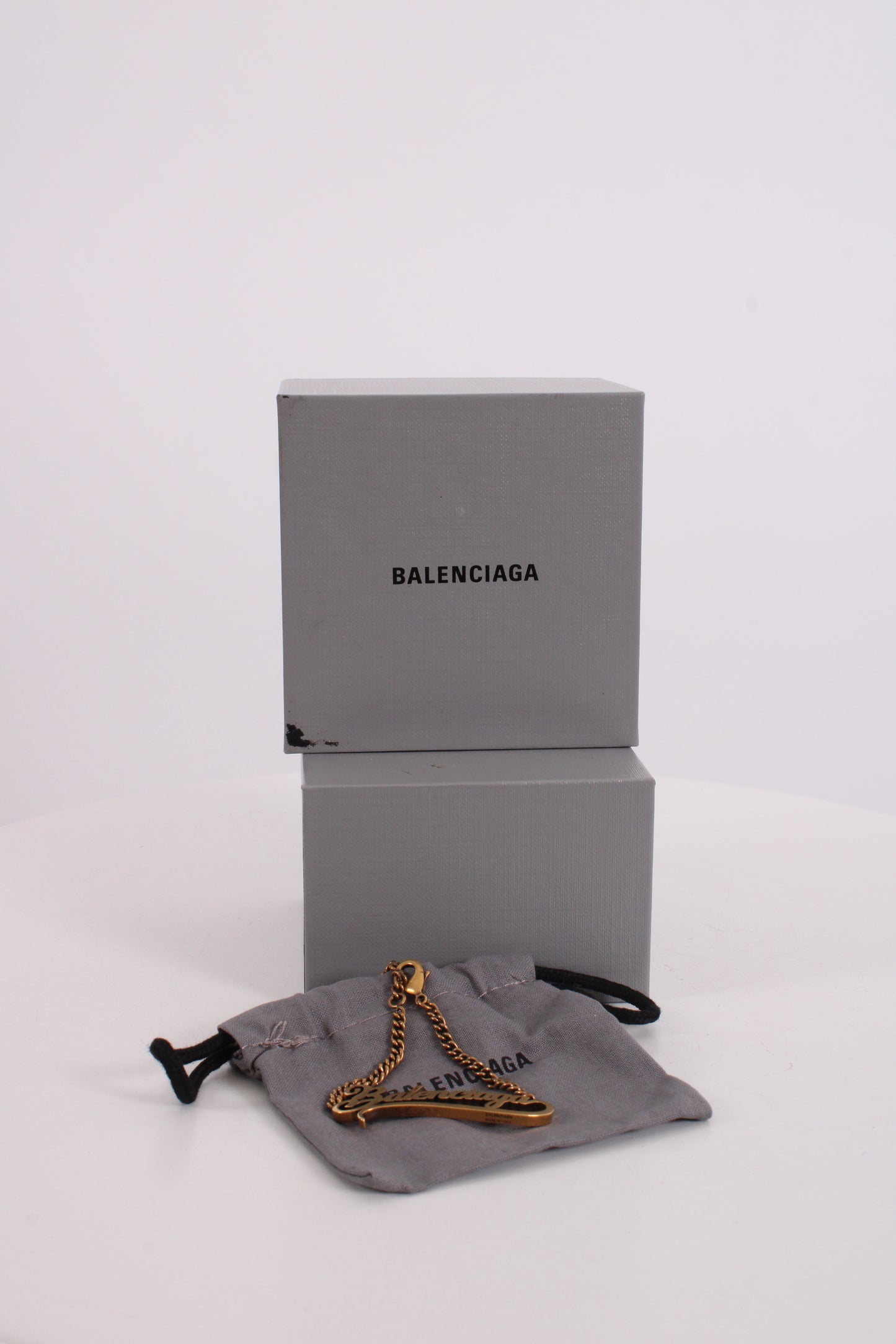 Balenciaga Typo Valentine Bracelet Brass Colour | O/S, Gold