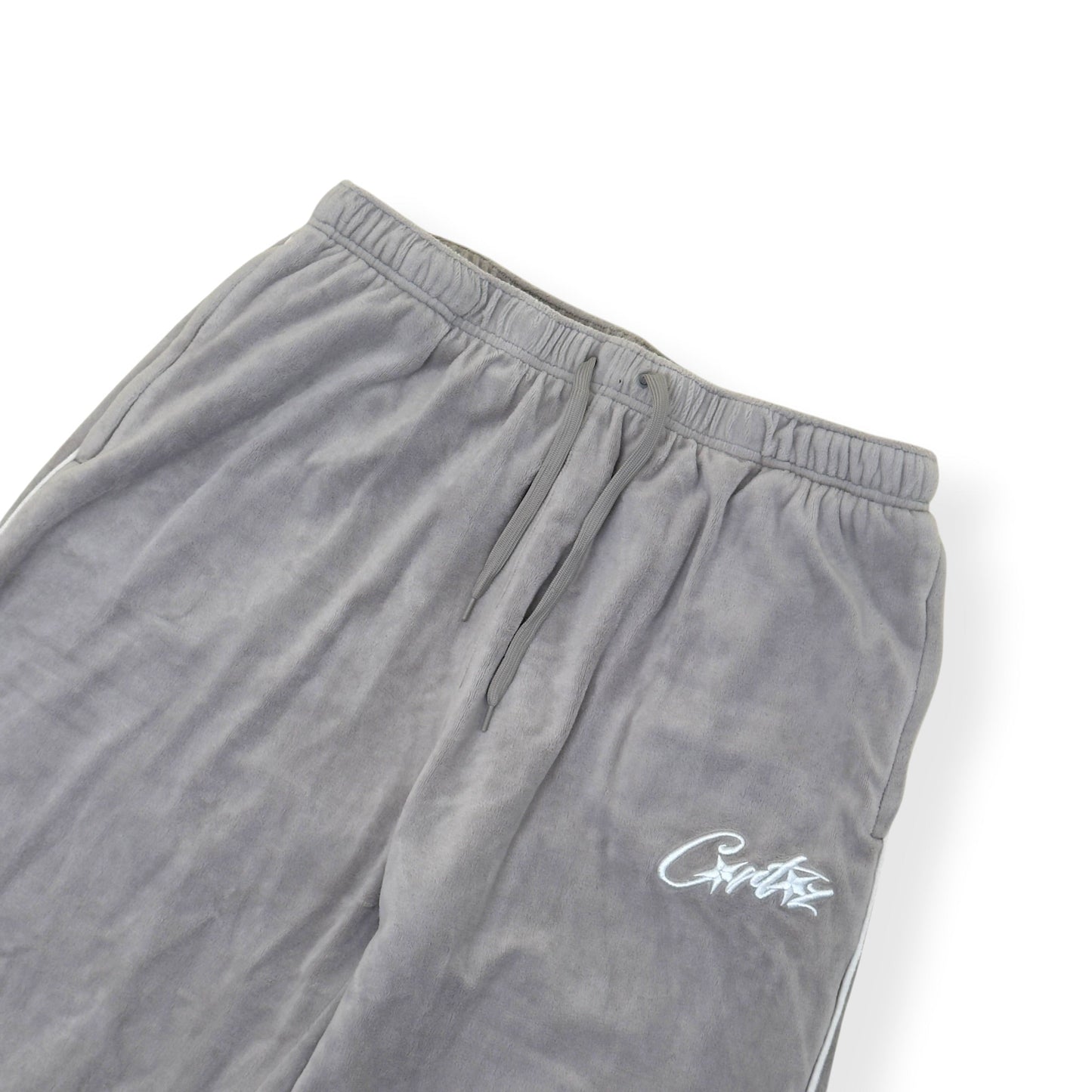 CORTEIZ VELOUR TRACKSUIT BOTTOMS GREY XL | XL, Grey
