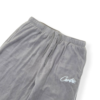 CORTEIZ VELOUR TRACKSUIT BOTTOMS GREY XL | XL, Grey