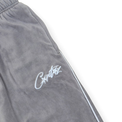 CORTEIZ VELOUR TRACKSUIT BOTTOMS GREY XL | XL, Grey