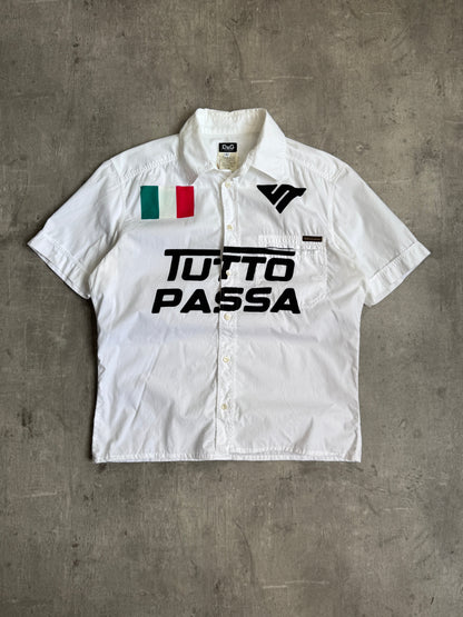 VT Rework: D&G 'Tutto Pasa' White Cotton Shirt