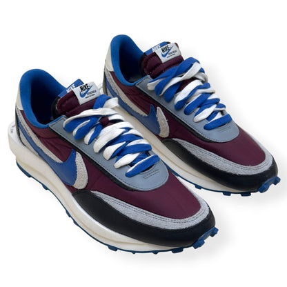 NIKE X SACAI X UNDERCOVER LDWAFFLE SNEAKER ‘NIGHT MAROON TEAM ROYAL’ UK10 | UK 10, Night Maroon, Team Royal, White