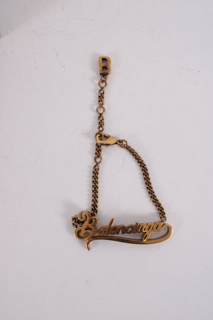 Balenciaga Typo Valentine Bracelet Brass Colour | O/S, Gold