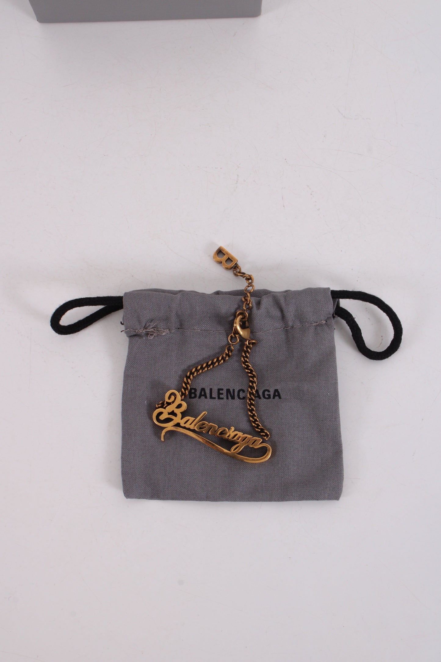 Balenciaga Typo Valentine Bracelet Brass Colour | O/S, Gold