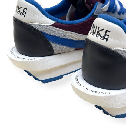 NIKE X SACAI X UNDERCOVER LDWAFFLE SNEAKER ‘NIGHT MAROON TEAM ROYAL’ UK10 | UK 10, Night Maroon, Team Royal, White