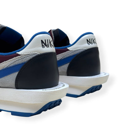 NIKE X SACAI X UNDERCOVER LDWAFFLE SNEAKER ‘NIGHT MAROON TEAM ROYAL’ UK10 | UK 10, Night Maroon, Team Royal, White