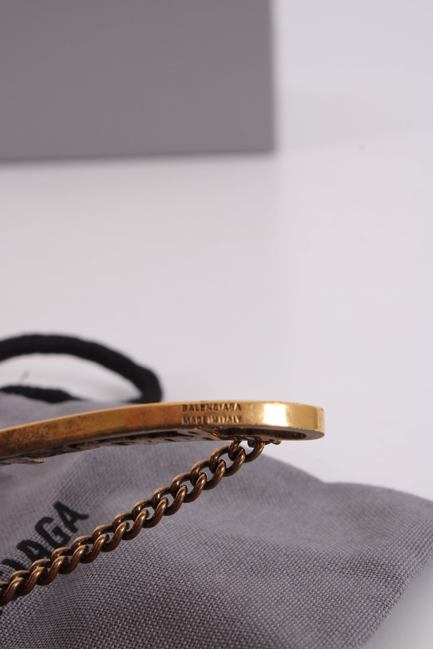 Balenciaga Typo Valentine Bracelet Brass Colour | O/S, Gold
