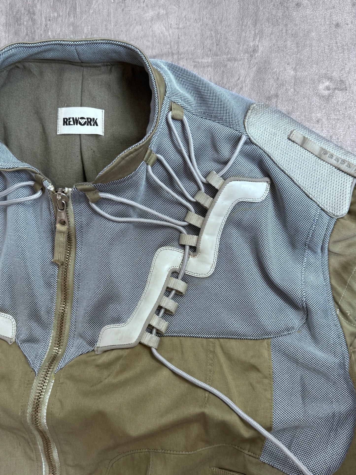 VT Rework: Prada Trainer Khaki Tech Jacket