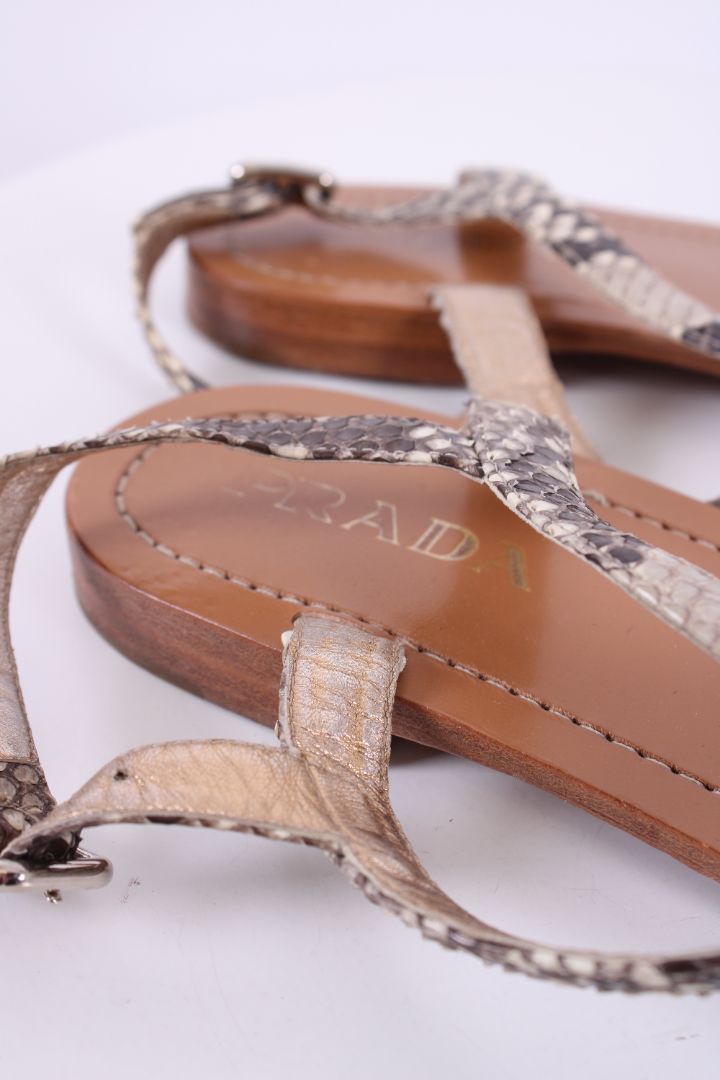 Prada Python sandals Snakeskin 39 | O/S, TBD