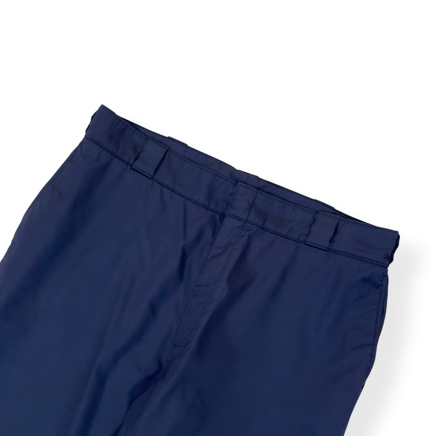 PRADA RE-NYLON LOGO TROUSERS NAVY 54 / XL | XL, Navy