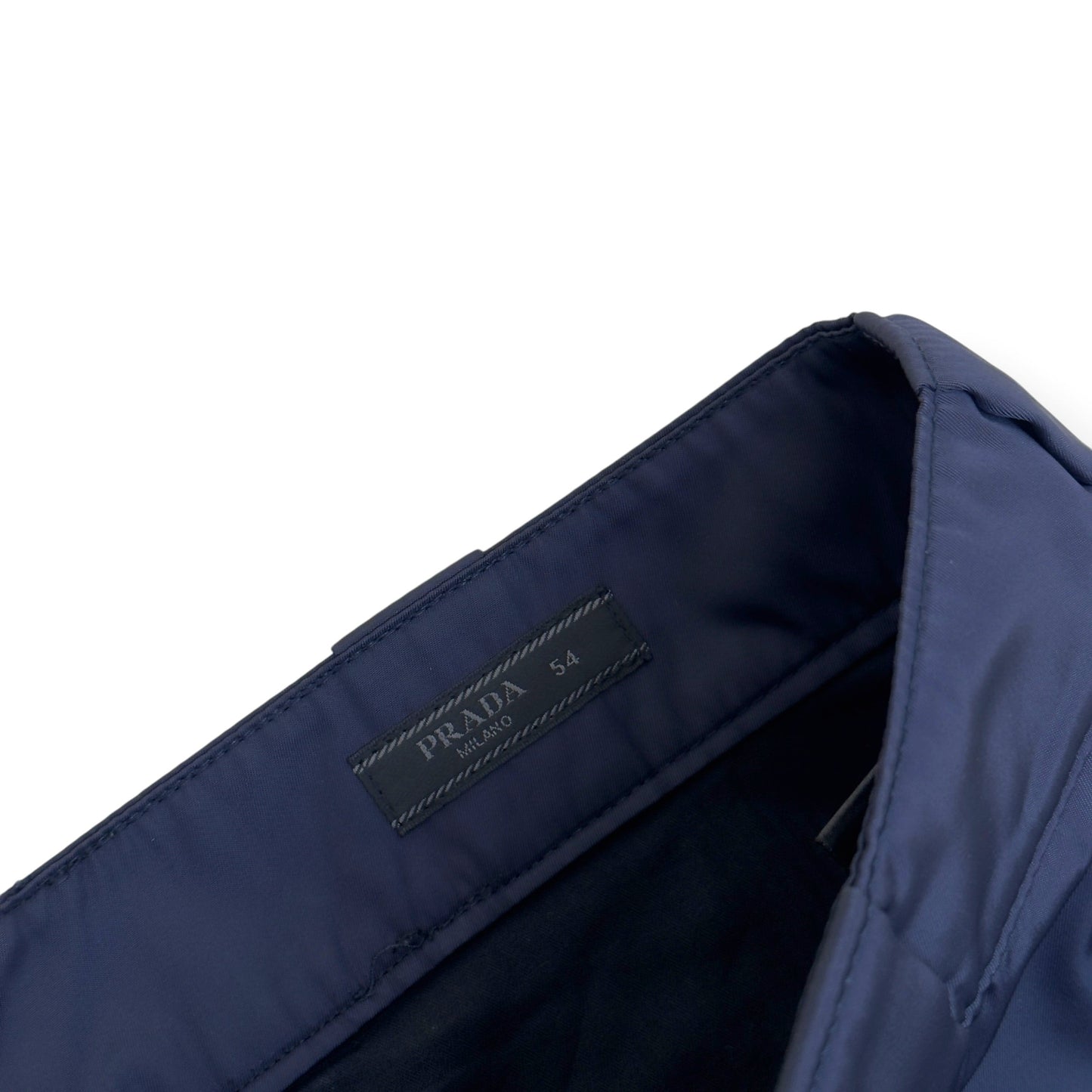 PRADA RE-NYLON LOGO TROUSERS NAVY 54 / XL | XL, Navy