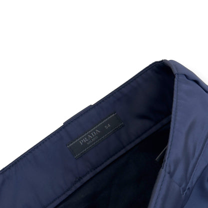 PRADA RE-NYLON LOGO TROUSERS NAVY 54 / XL | XL, Navy