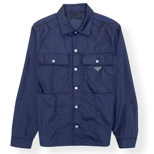 PRADA RE-NYLON DOUBLE POCKET JACKET NAVY XL | XL, Navy