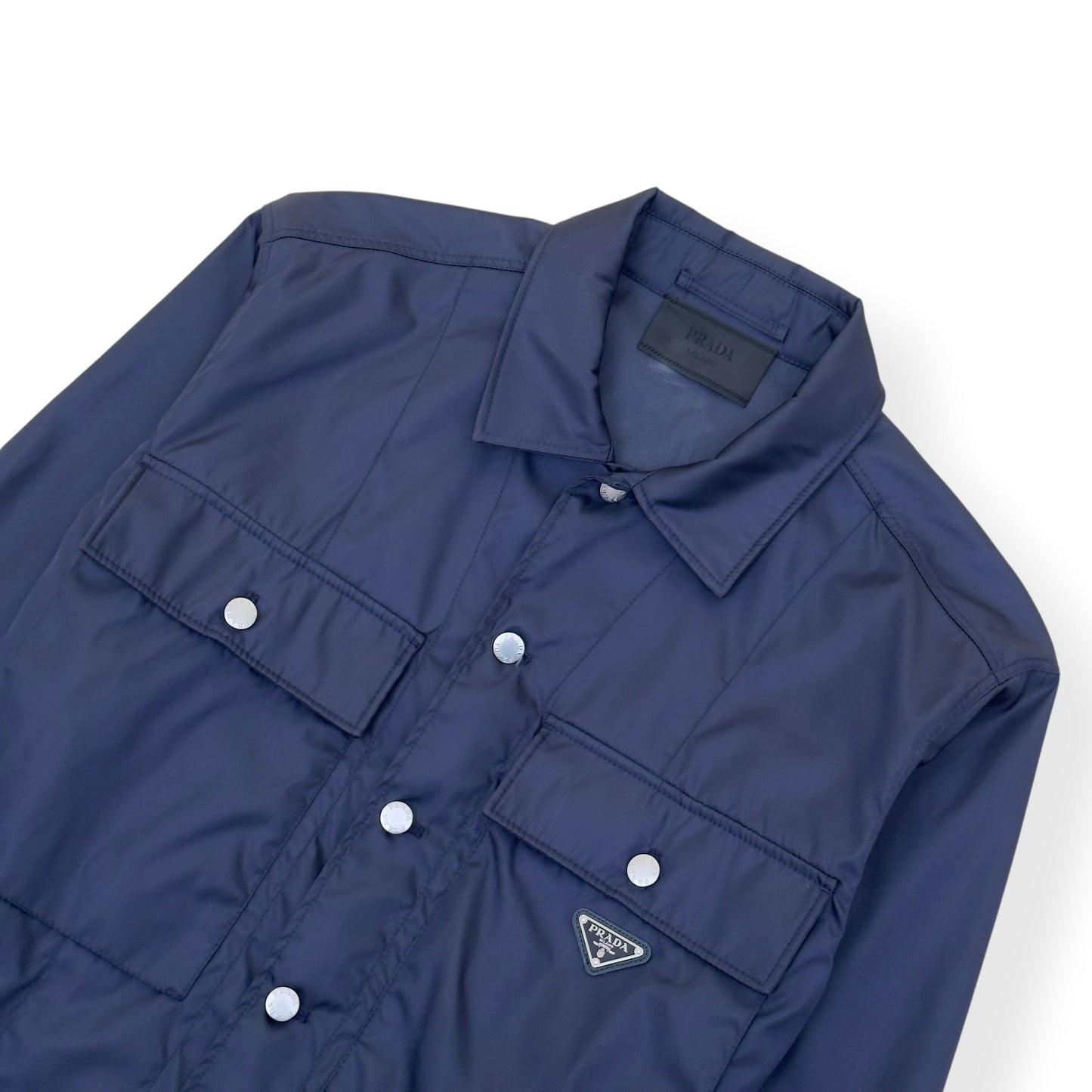 PRADA RE-NYLON DOUBLE POCKET JACKET NAVY XL | XL, Navy