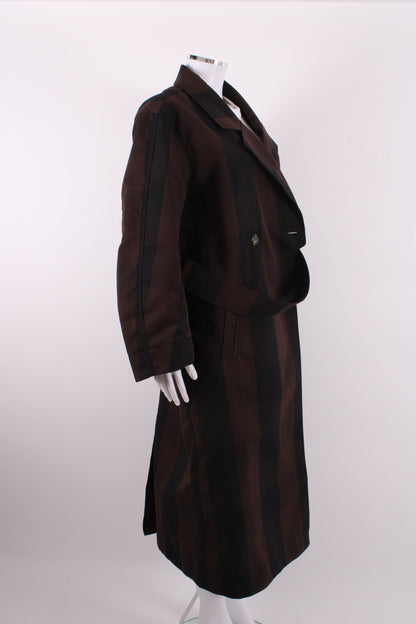 Ganni Coat Brown/ Black 42 | O/S, Black