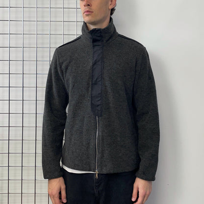 Prada Sport Grey 00s Wool Blend Jacket | X-Large, Grey