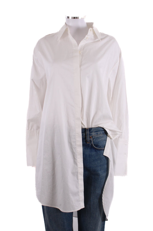 St Agni Oversized Shirt White S | Small, White