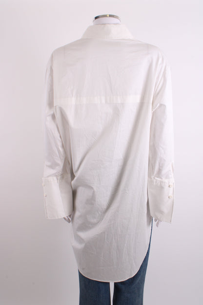 St Agni Oversized Shirt White S | Small, White