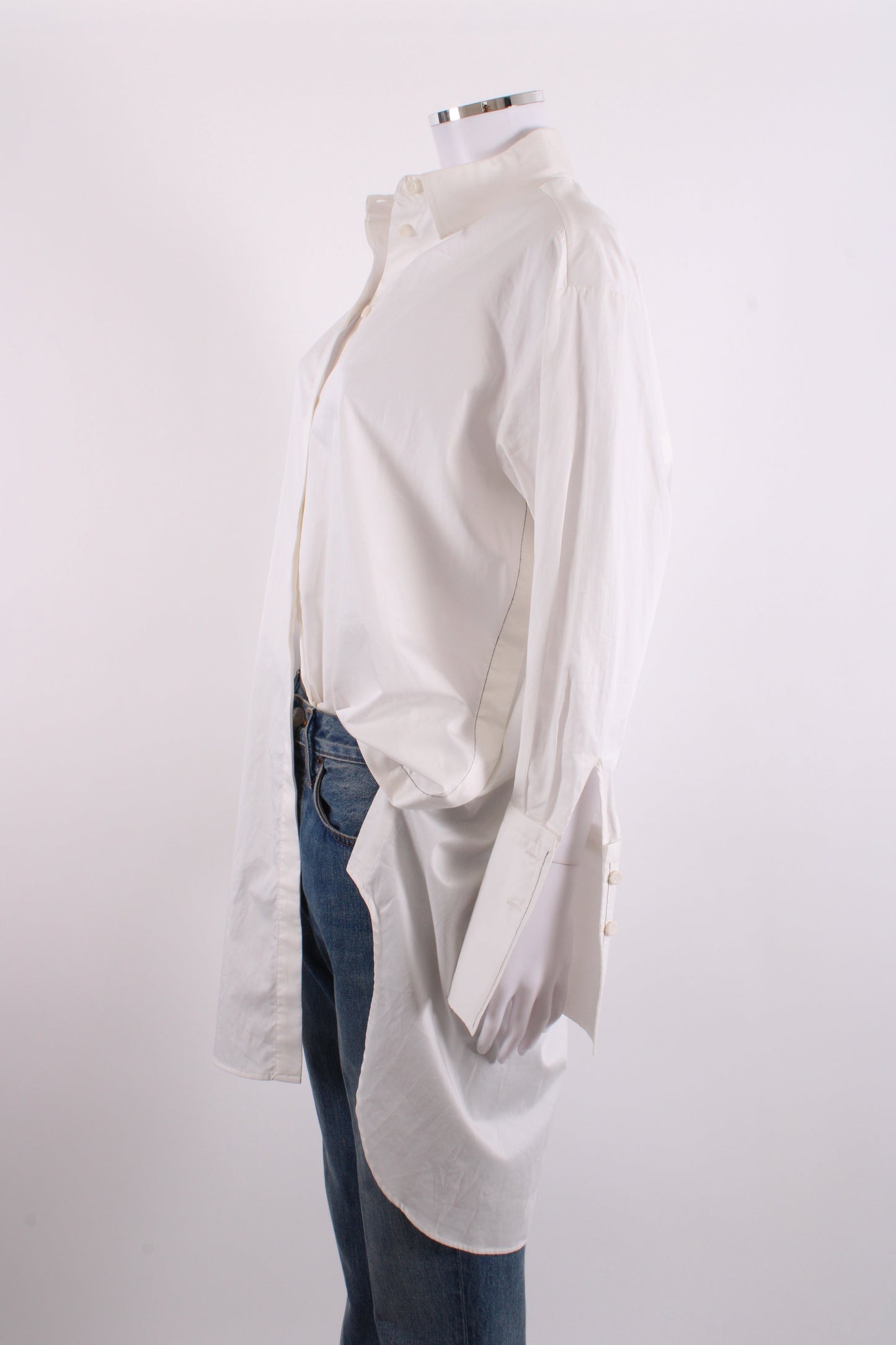 St Agni Oversized Shirt White S | Small, White