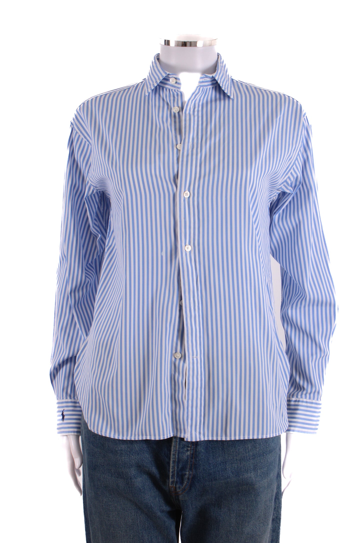 Polo Ralph Lauren L/S Stripe Shirt Blue/ White 4 | O/S, Blue