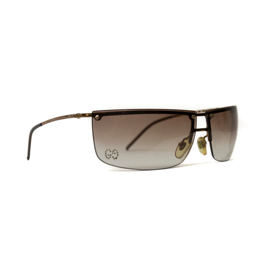 Gucci Brown Frameless Ombré Sunglasses