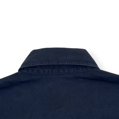 VERSACE MEDUSA BUTTON DENIM SHIRT BLACK 40 / M | Medium, Black