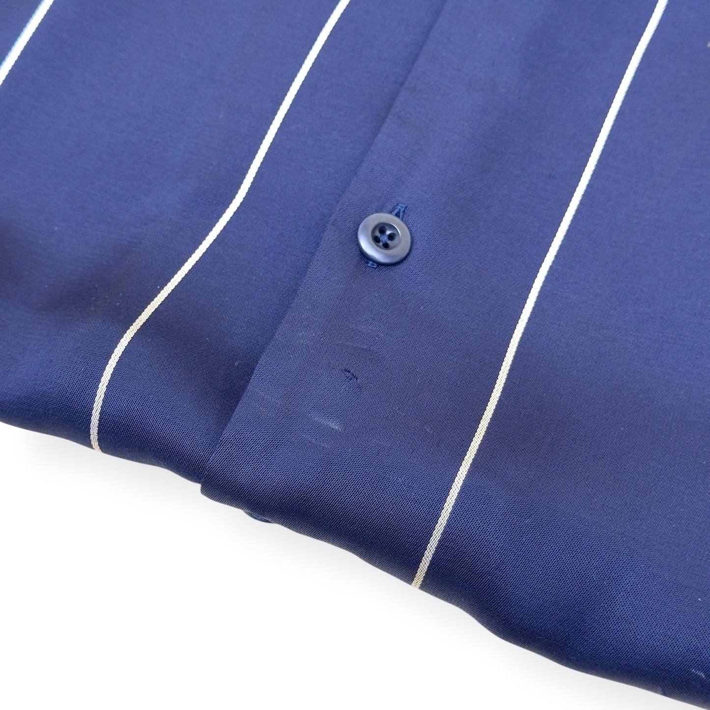 SANDRO PARIS STRIPED SHORT SLEEVE SHIRT NAVY L | Large, Navy